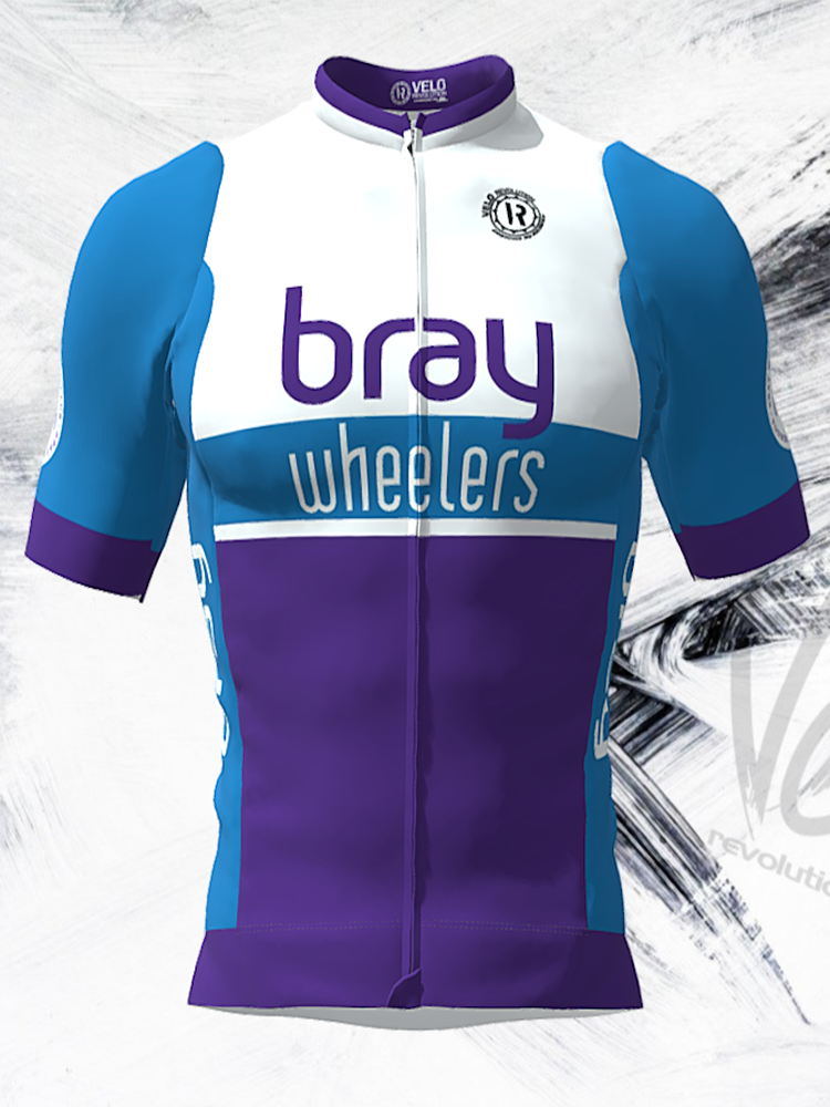 An image of Bray Wheelers club cycling clothing jersey.